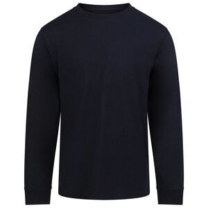 Awdis Unisex Adult Long-Sleeved T-Shirt / Deep Black